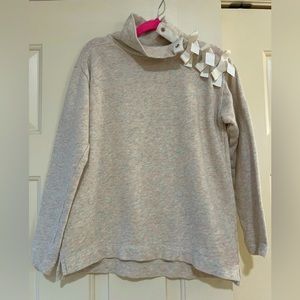 JCrew kids girls sweatshirt with bows Size 8